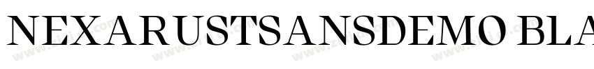 NEXARUSTSANSDEMO BLA字体转换